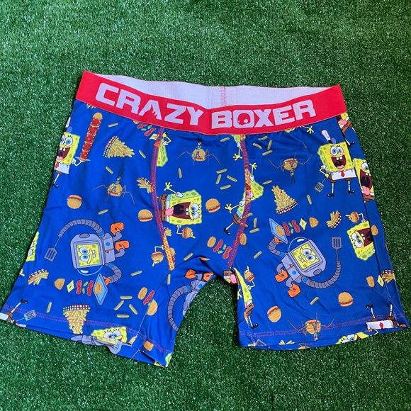 Crazy Boxer Men's SpongeBob SquarePants Burgers Boxer Briefs in Fry Box L NEW - Picture 3 of 14